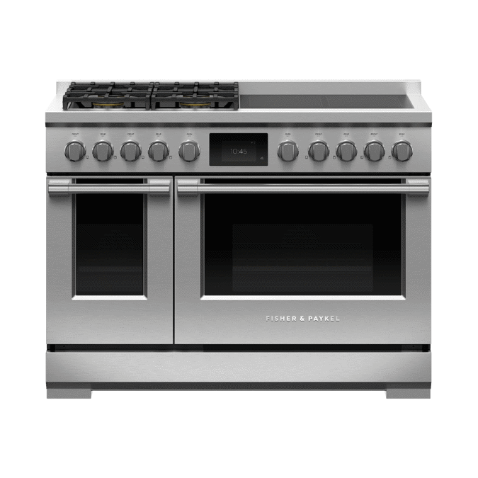 Dual Fuel Range, 48", 4 Burners, 4 Induction Zones, Self-cleaning