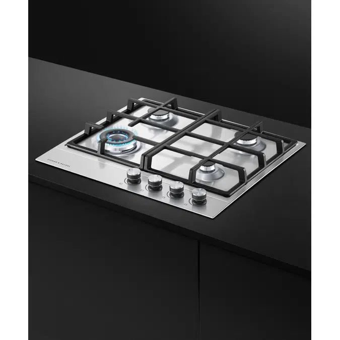 60cm Series 7 4 Burner Gas Cooktop, Natural Gas