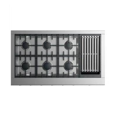 Image for Gas Rangetop, 48", Grill, LPG-CPV2-486GLL_N