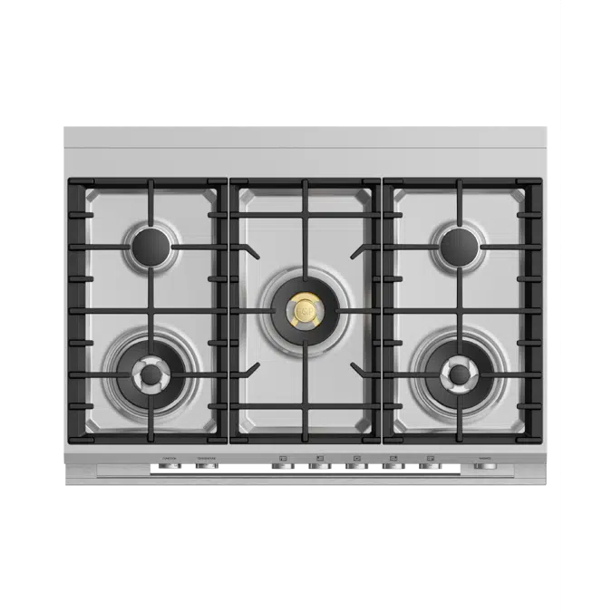 36" Series 9 Contemporary 5 Burner Dual Fuel Self-Cleaning Range
