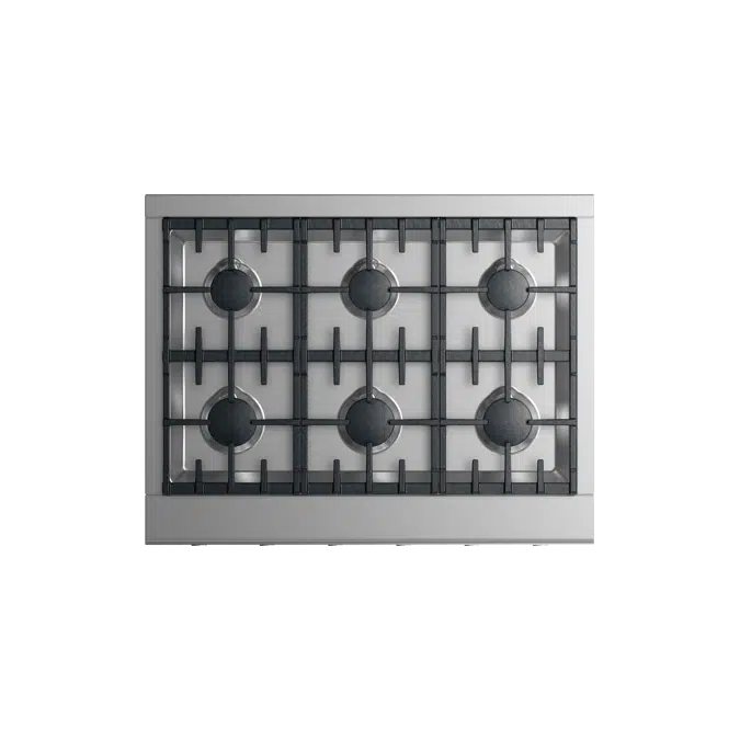 36" Series 9 6 Burner Gas Rangetop, Natural Gas-CPV2-366N_N