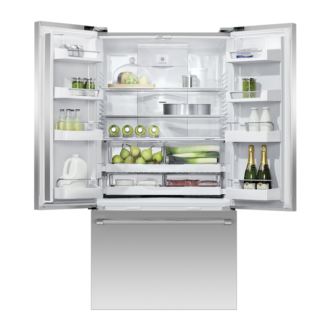 Freestanding French Door Refrigerator Freezer, 36", 20.1 cu ft, Ice