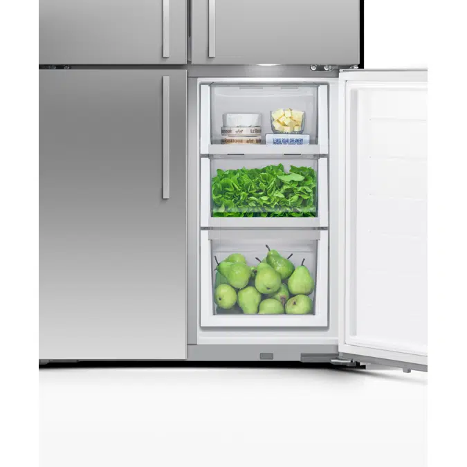 18.9 cu ft Series 7 Quad Door Refrigerator Freezer, Ice & Water