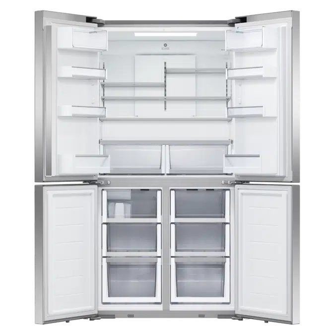 18.9 cu ft Series 7 Quad Door Refrigerator Freezer, Ice & Water