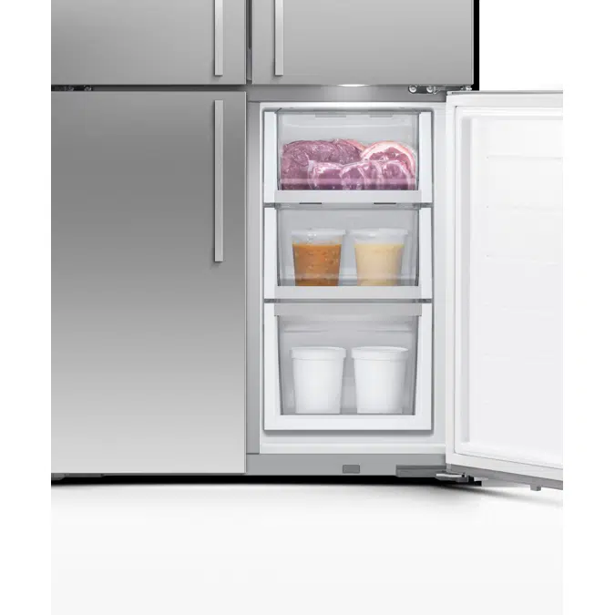 18.9 cu ft Series 7 Quad Door Refrigerator Freezer, Ice & Water