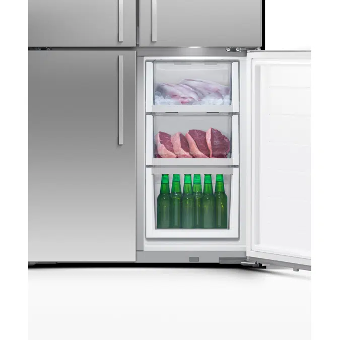 18.9 cu ft Series 7 Quad Door Refrigerator Freezer, Ice & Water