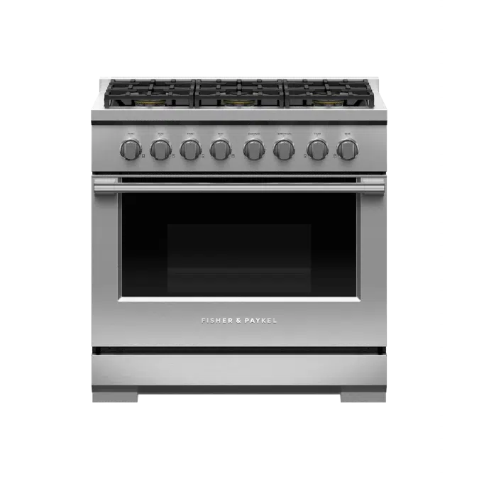 36" Series 7 Professional 6 Burner Gas Range, Natural Gas-RGV3-366-N