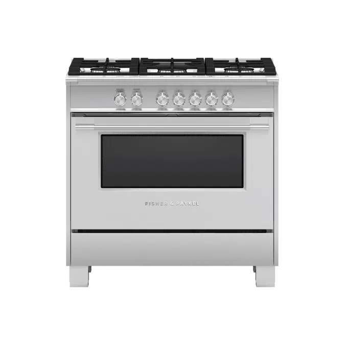 BIM objects Free download! Gas Range, 36", 5 Burners BIMobject