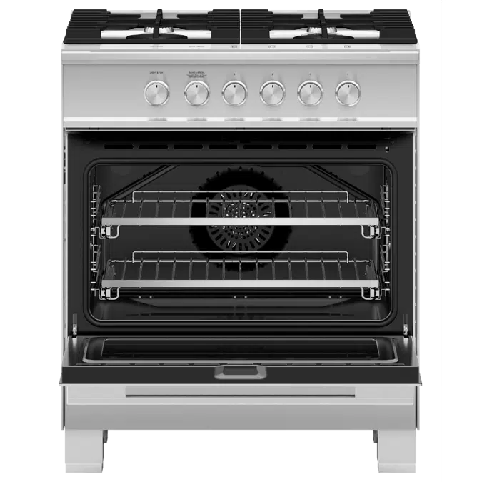30" Series 7 Contemporary 4 Burner Gas Range, Natural Gas
