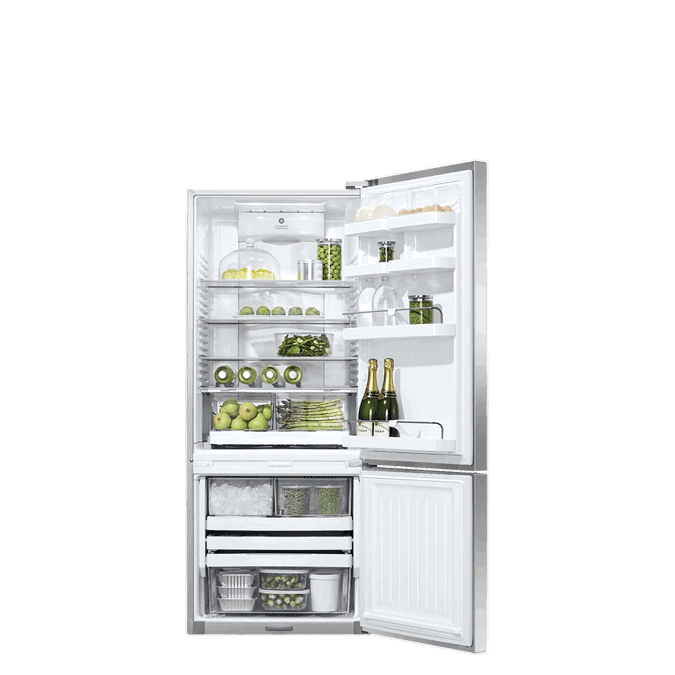 BIM objects Free download! Freestanding Refrigerator Freezer, 68cm, 413L, Ice & Water BIMobject