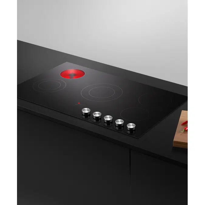 90cm Series 5 5 Element Electric Cooktop