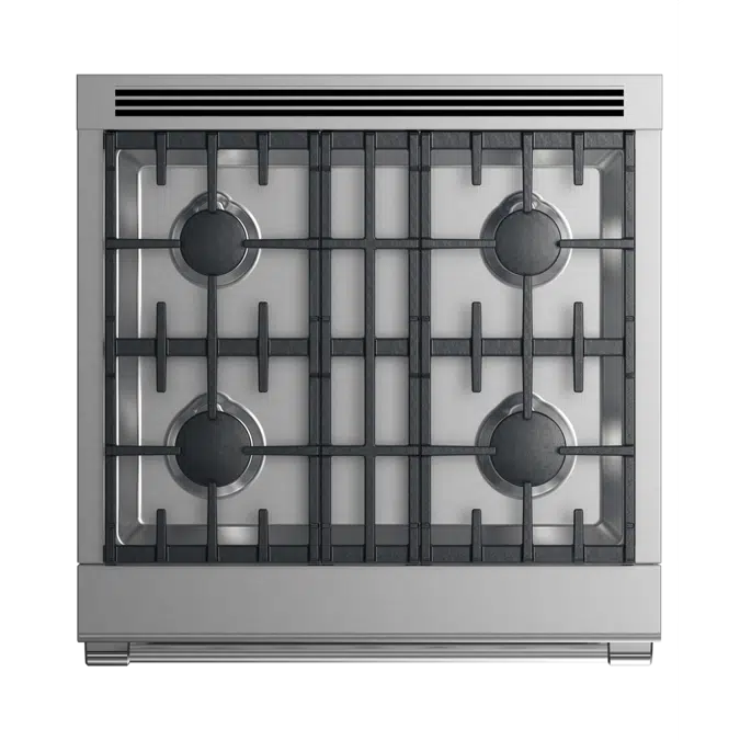 30" Series 9 Professional 4 Burner Duel Fuel Range, Natural Gas