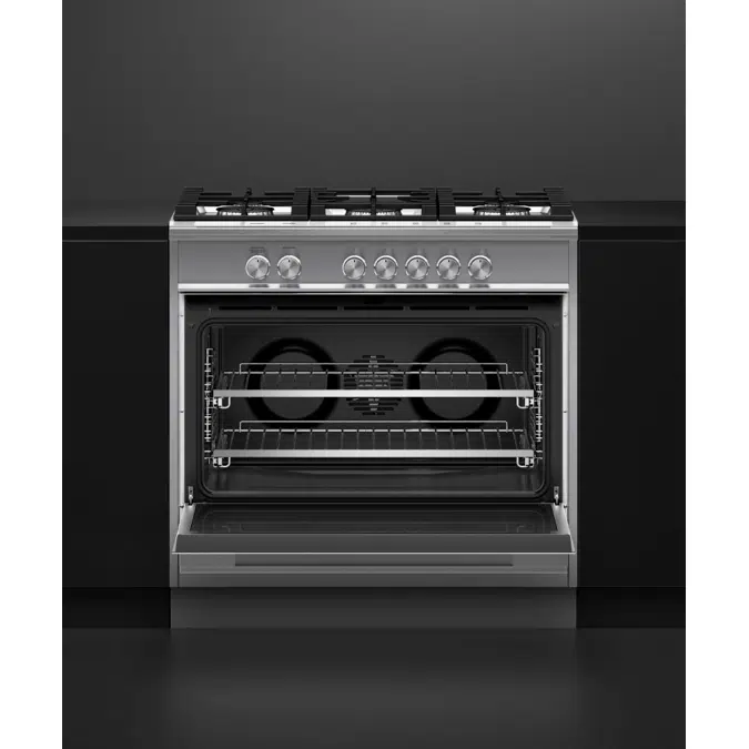 36" Series 7 Contemporary 5 Burner Gas Range, Natural Gas