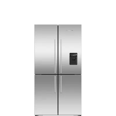 billede til Freestanding Quad Door Refrigerator Freezer, 36", 18.9 cu ft, Ice & Water