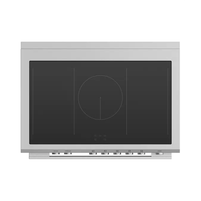 36" Series 9 Contemporary 5 Zone Induction Self-Cleaning Range, 2 SmartZones