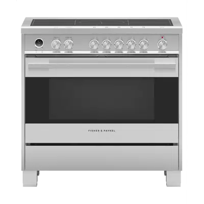 Image for 36" Series 9 Contemporary 5 Zone Induction Self-Cleaning Range, 2 SmartZones