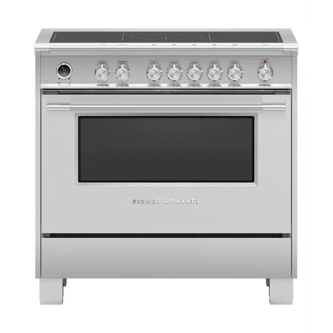 36" Series 9 Classic 5 Zone Induction Self-Cleaning Range, 2 SmartZones