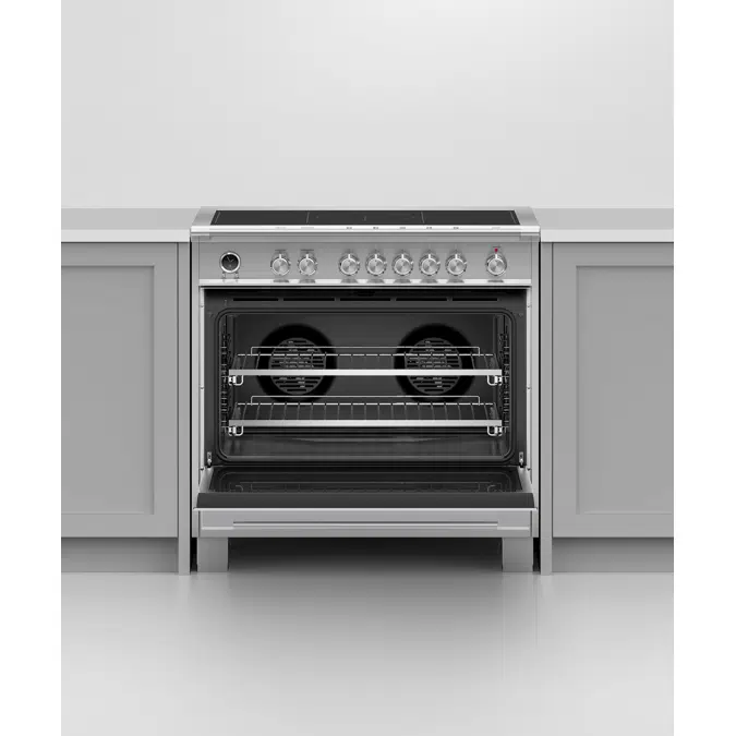 36" Series 9 Classic 5 Zone Induction Self-Cleaning Range, 2 SmartZones