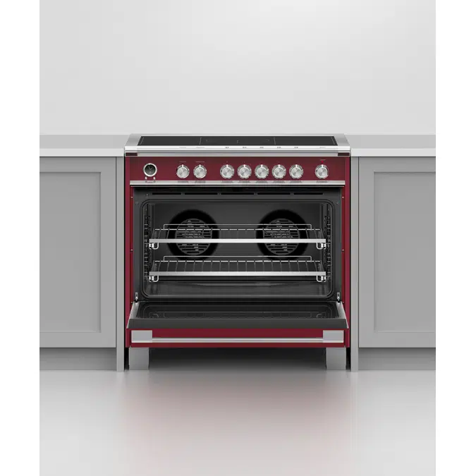 36" Series 9 Classic 5 Zone Induction Self-Cleaning Range, 2 SmartZones