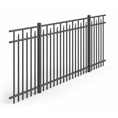 imagem para UAF-250 FLAT TOP WITH SPEAR - Residential Fence