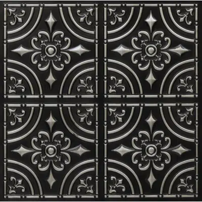 obraz dla Wrought Iron - Faux Tin Ceiling Tile - Glue up - #205