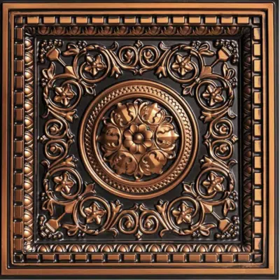 obraz dla Rhine Valley - Faux Tin - Coffered Drop Ceiling Tiles - #VC02