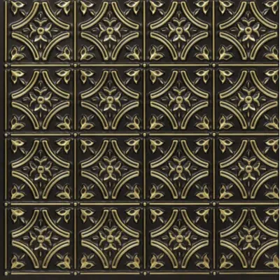 obraz dla Gothic Reims - Faux Tin Ceiling Tile - Glue up - #150