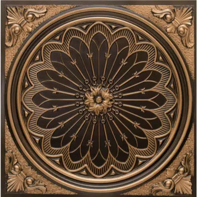obraz dla Rose Window - Faux Tin Ceiling Tile - #238