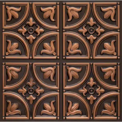 obraz dla Tiny Tulips - Faux Tin Ceiling Tile - Glue up - #148