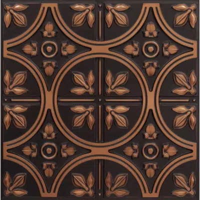 obraz dla Modern Fleur de Lis - Faux Tin Ceiling Tile - #336