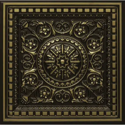 obraz dla Da Vinci - Faux Tin - Coffered Drop Ceiling Tile - #215