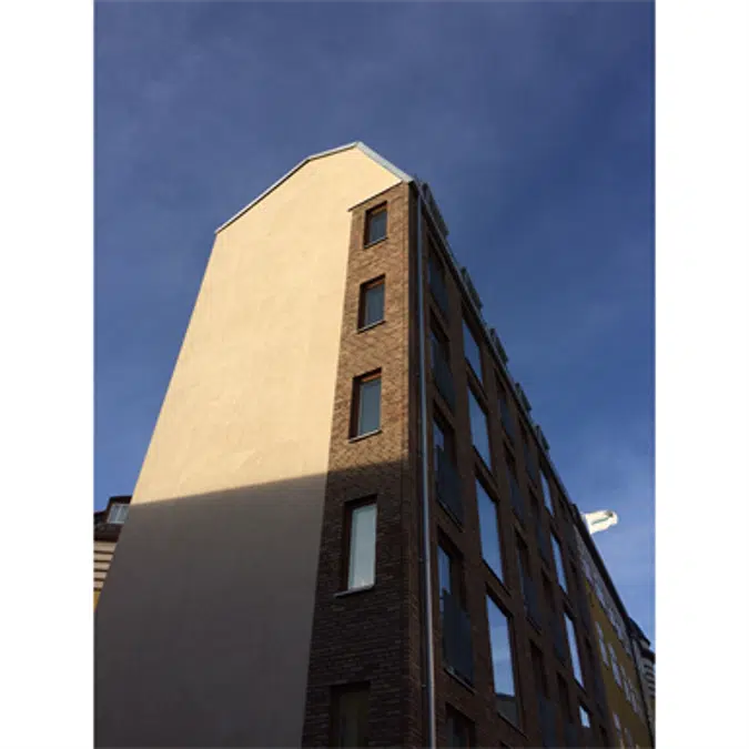 StoTherm Vario D, External wall insulation system with drained EPS including air and vaper barrier with brick slips surface