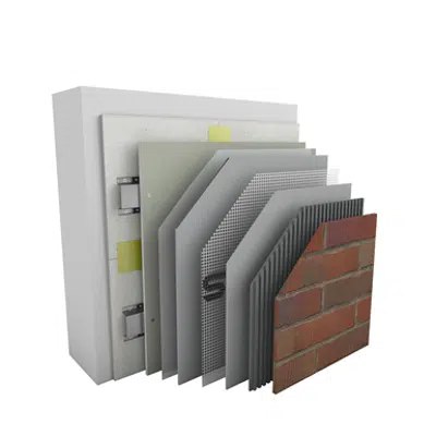 obraz dla StoVentec C, Ventilated façade system with brick slips surface