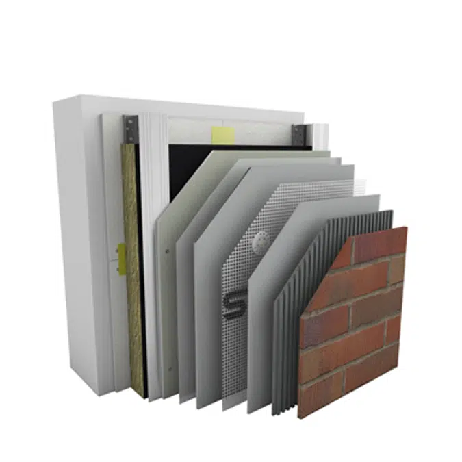StoVentec C, Ventilated façade system with brick slips surface