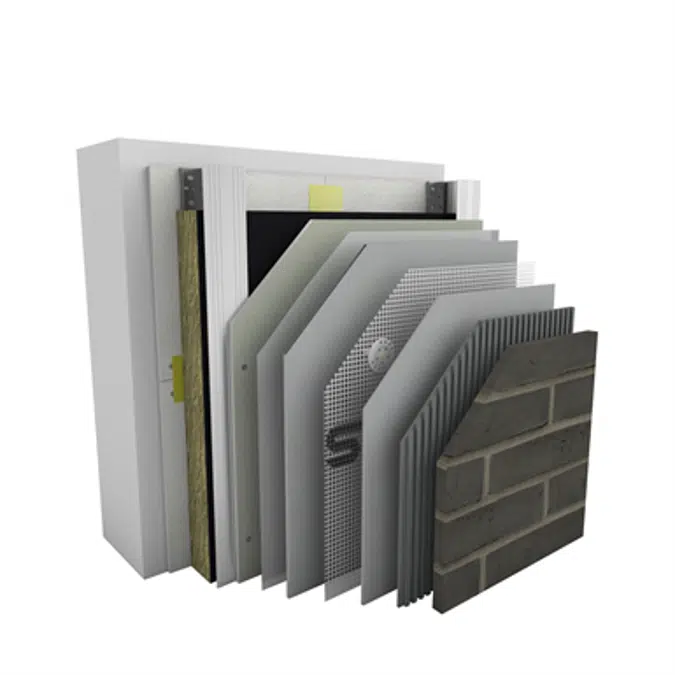 StoVentec C, Ventilated façade system with brick slips surface