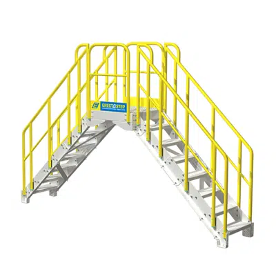 Image for Industrial Step Up Platform w/ Side 7-Step Ladder