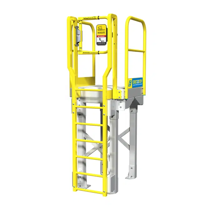 Industrial 6-Step Ladder Platform