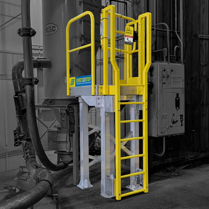 Industrial 6-Step Ladder Platform