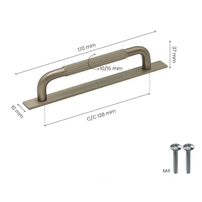 Handle Helix Stripe - Back plate