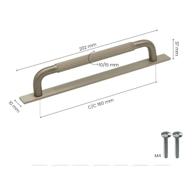 Handle Helix Stripe - Back plate