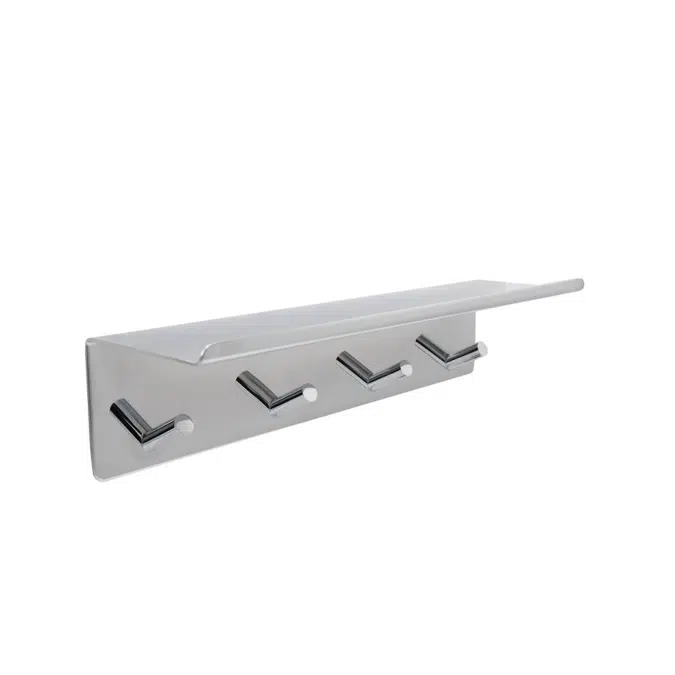 Base - Hook rail with shelf