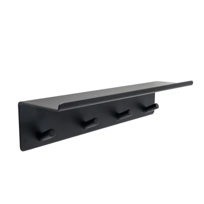 BIM objects - Free download! Base - Hook rail with shelf | BIMobject