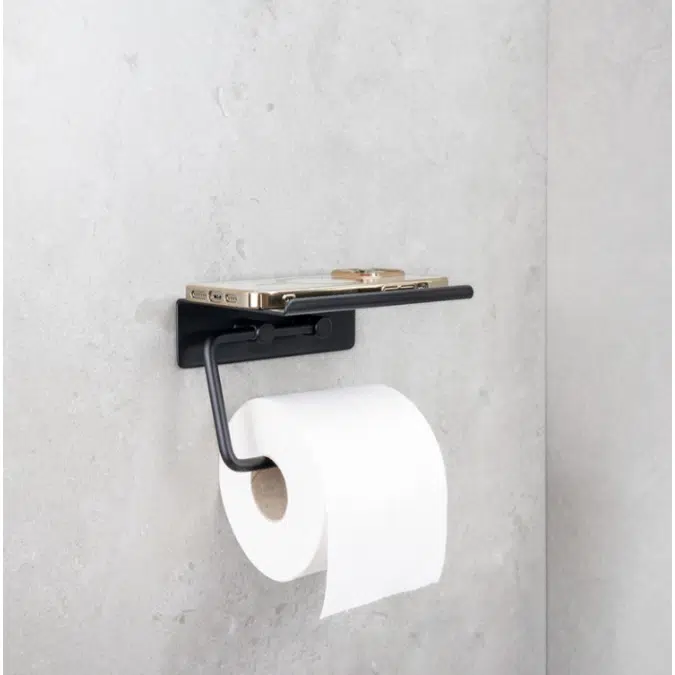 Base - Toilet paper holder with shelf