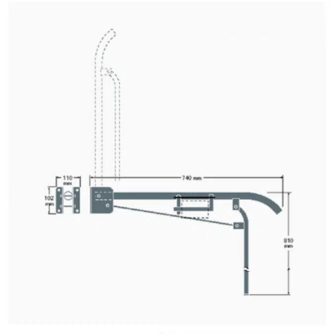 Armrest for toilet