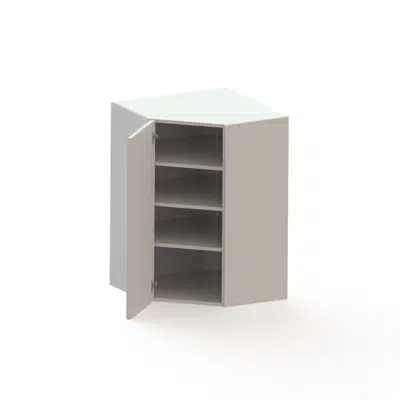 Image for Corner wall cabinet USK6N,  painted white door