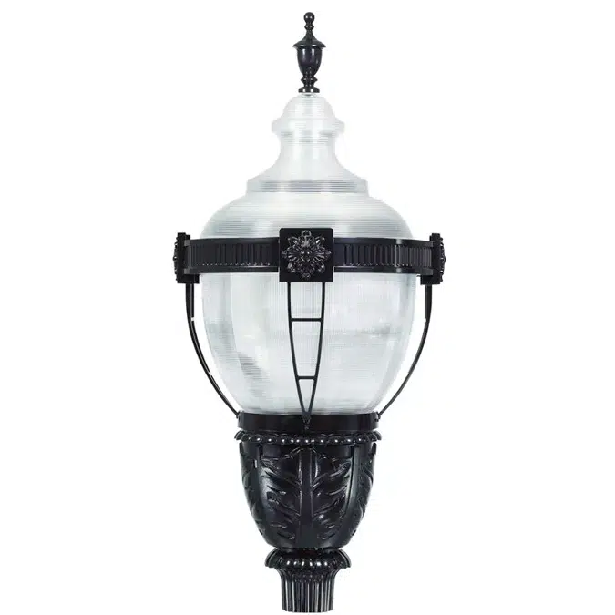 Refractive Globe Post Top with LumiLock LED GX5 (RL34/RL54)