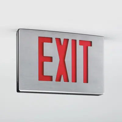 55 Series Die Cast Aluminum LED Exit Sign için görüntü