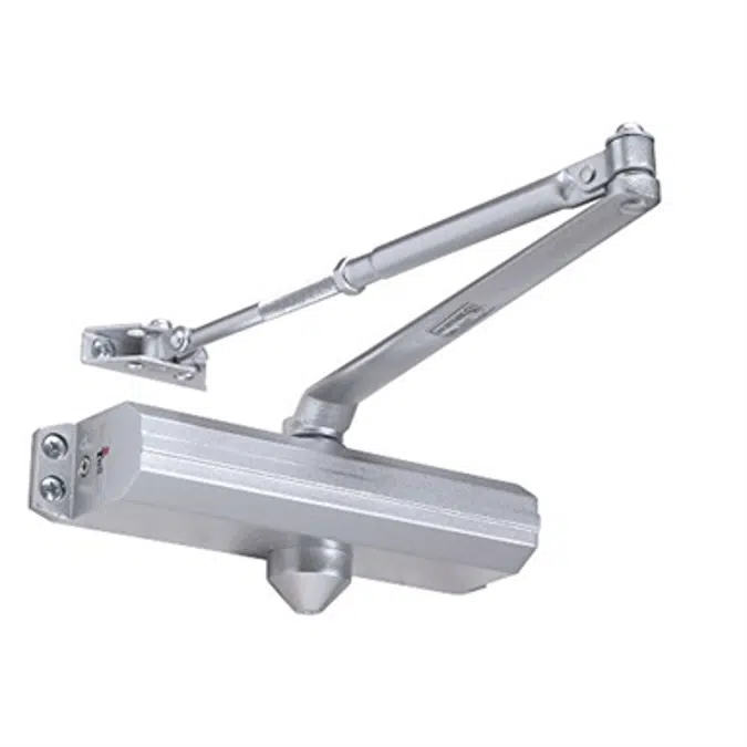 Tell Manufacturing DC100018 12641 Adjustable Aluminum Closer, Grade 1, Size 1-4