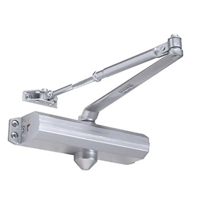 Tell Manufacturing DC100022 12644 Commerical Aluminum Door Closer, Grade 1, Size 4