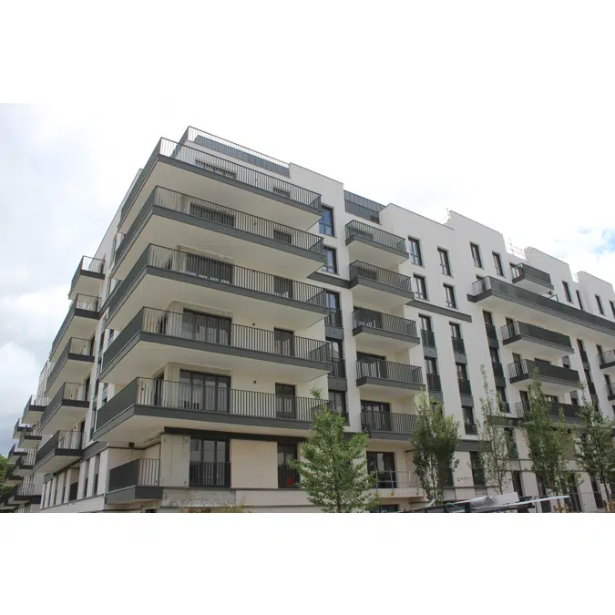 Kapitale - garde-corps barreaudé axé | pose sur dalle